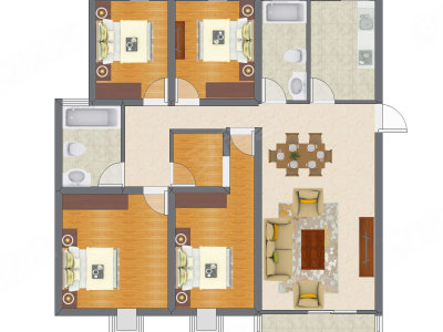 4室2厅 140.08平米