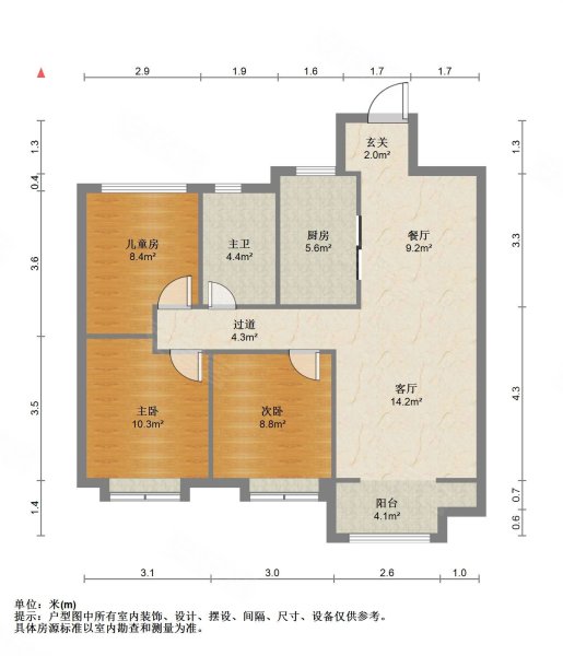 品源玺悦珑庭二手房,150万,3室2厅,1卫,9524平米