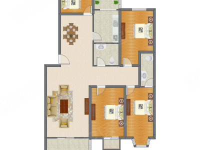 4室2厅 164.52平米