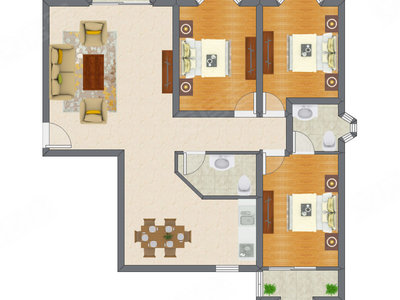 3室2厅 139.79平米