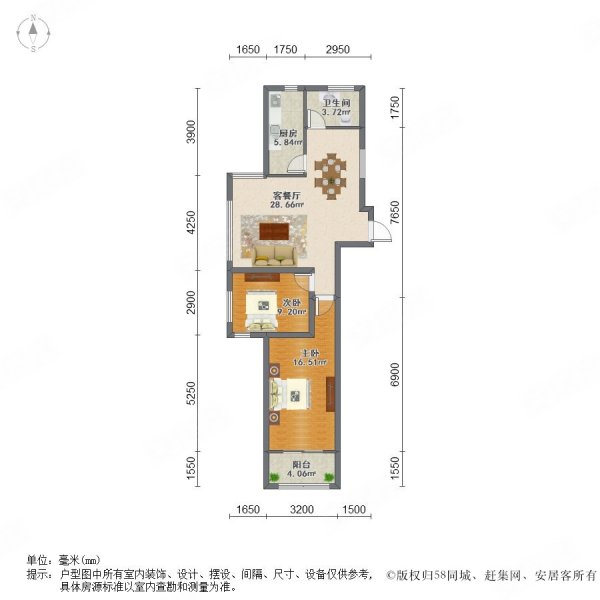 锦绣山庄11楼套二全明户型精装未住密码锁随时看房
