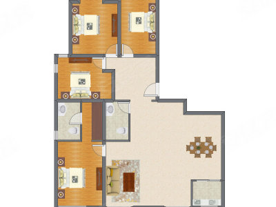4室1厅 117.75平米