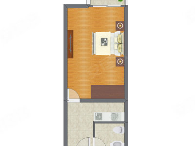 1室0厅 55.17平米