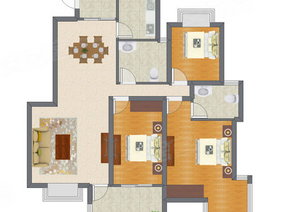 3室2厅 127.88平米
