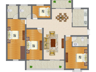 4室2厅 120.31平米