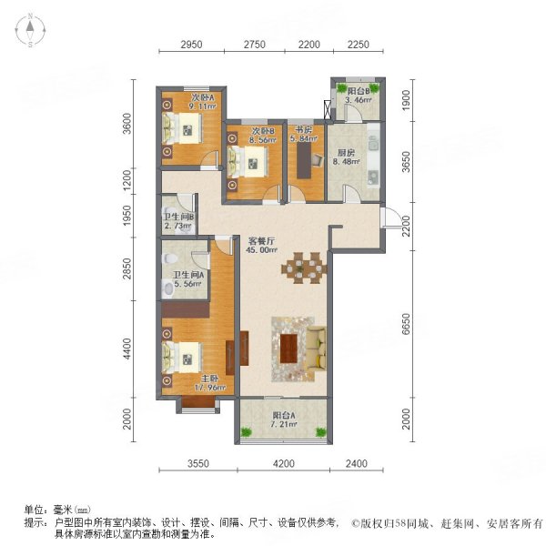 户型 户型图 平面图 600_600