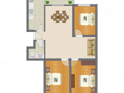 3室2厅 112.19平米