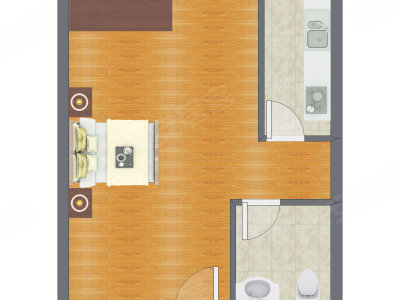 1室0厅 52.83平米