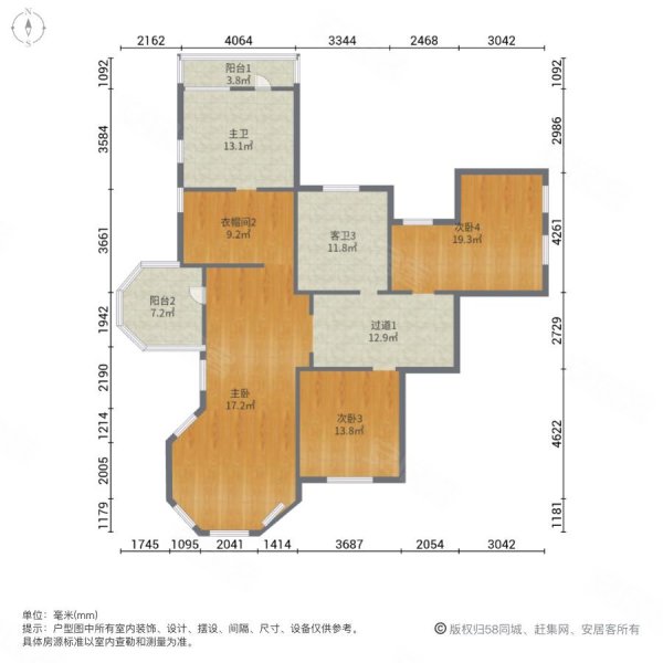 棕榈滩高尔夫别墅5室3厅4卫417.54㎡南793万