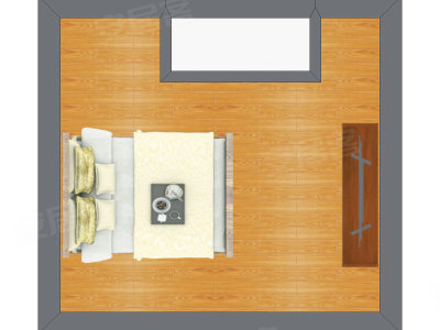 1室1厅 44.64平米