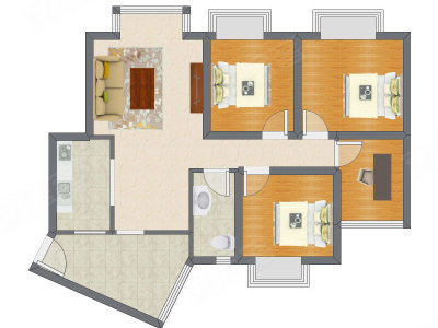4室1厅 99.76平米