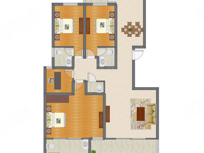4室2厅 172.83平米
