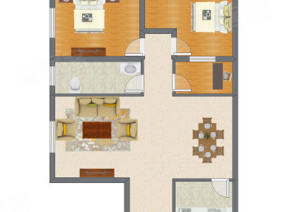 3室2厅 78.39平米