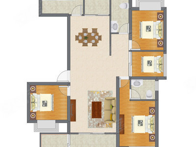 4室2厅 139.86平米