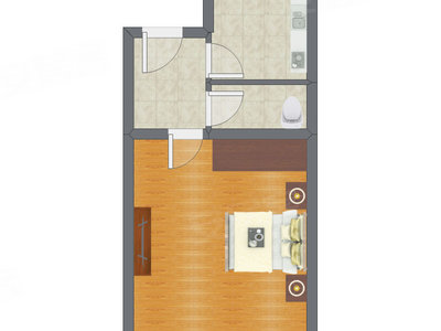 1室0厅 45.85平米