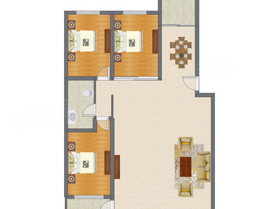 3室2厅 159.58平米