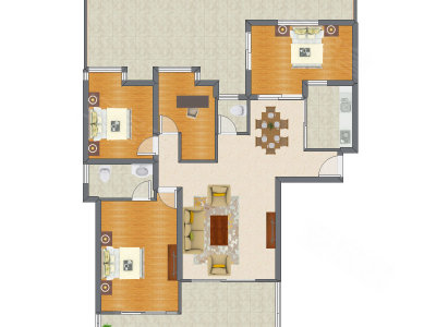4室2厅 140.49平米