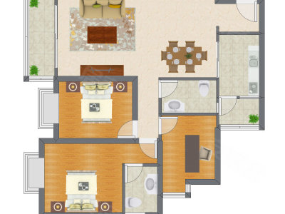 3室2厅 111.95平米