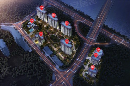 建业城江山府,滨河南路琵琶山琴桥西500米 - 信阳建业城江山府二手房