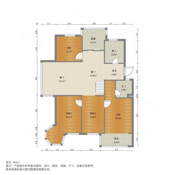 闸弄口地铁三里兰苑五房跃层得房率高