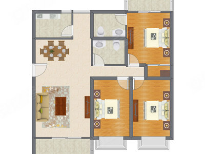 3室2厅 118.18平米