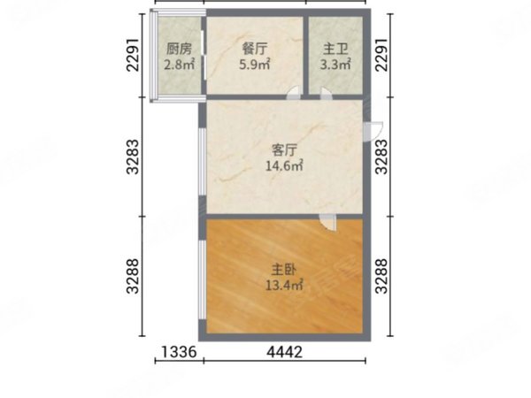 大连沙河口锦绣锦霞南园锦霞南园 1室1厅1卫  精装修43平米出租房源真实图片