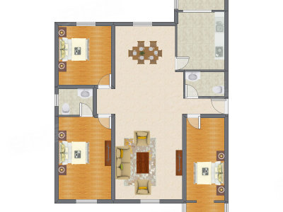 3室2厅 112.38平米