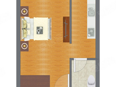 1室0厅 39.40平米