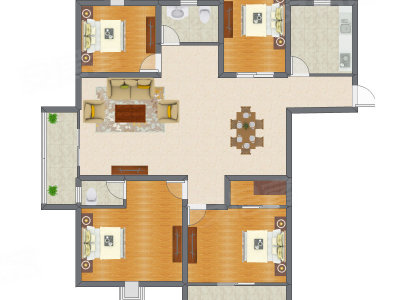 4室2厅 123.28平米