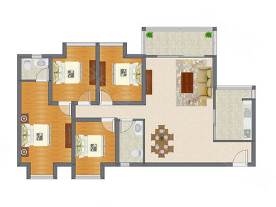 4室2厅 138.79平米