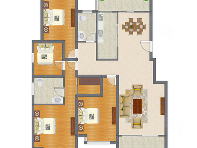 4室2厅 97.10平米