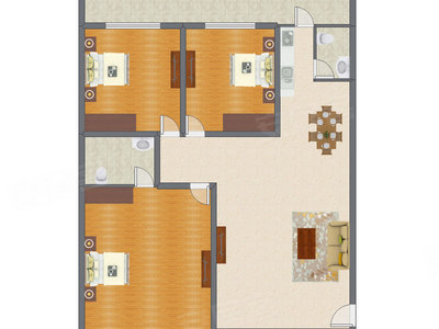 3室2厅 159.75平米