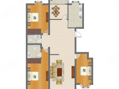 3室2厅 170.36平米