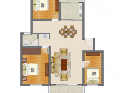 3室2厅 189.78平米
