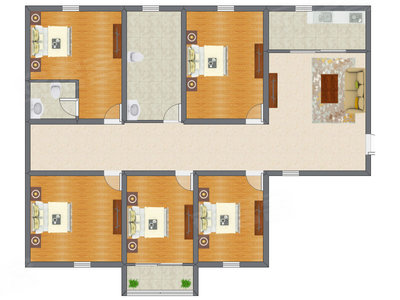 5室2厅 165.98平米
