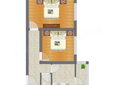 2室0厅 63.00平米