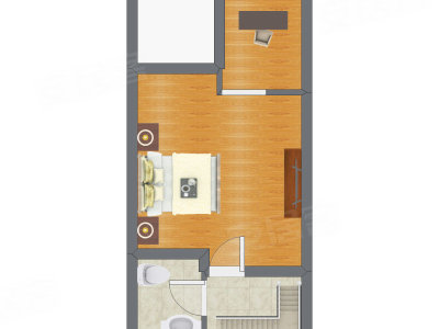 2室2厅 72.60平米
