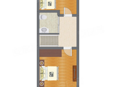 2室1厅 31.62平米