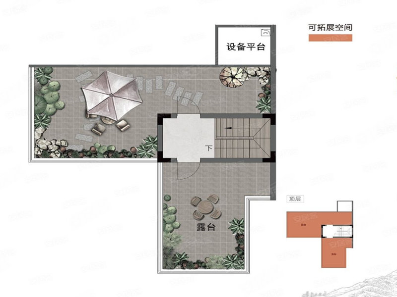 紫境东来3室2厅3卫112.54㎡南北90万