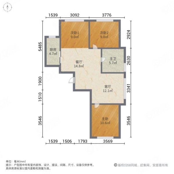 安吉观山悦户型图图片