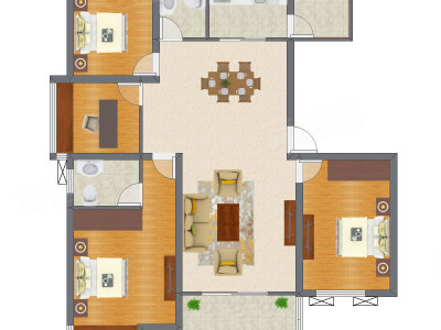 4室2厅 127.06平米