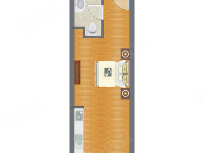 1室0厅 42.15平米