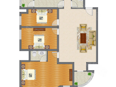 3室1厅 169.93平米
