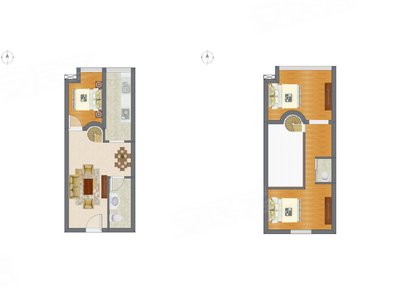 2室2厅 31.26平米