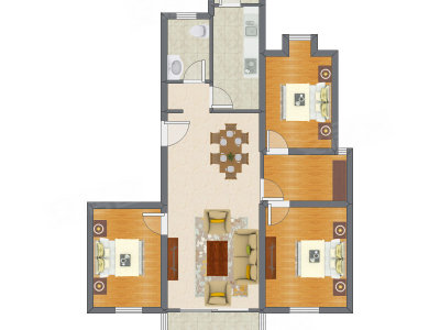 3室2厅 115.83平米
