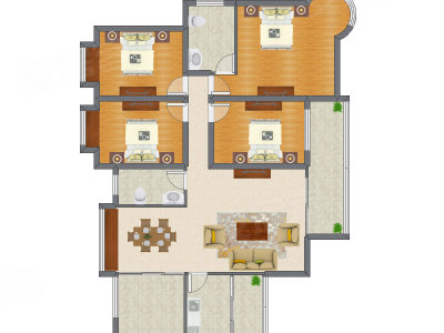 4室2厅 148.06平米