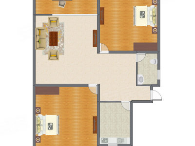 3室1厅 111.85平米户型图