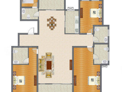 4室2厅 226.53平米