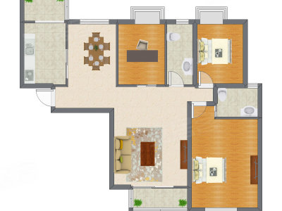 3室2厅 139.58平米