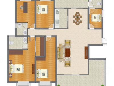 4室2厅 178.40平米